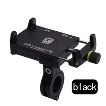 Load image into Gallery viewer, WUPP Motorcycle Phone Holder With USB Power Charger for 4.5-6.2"Moto equipment  Motorbike Mountain Bike Holder Moto Accessories